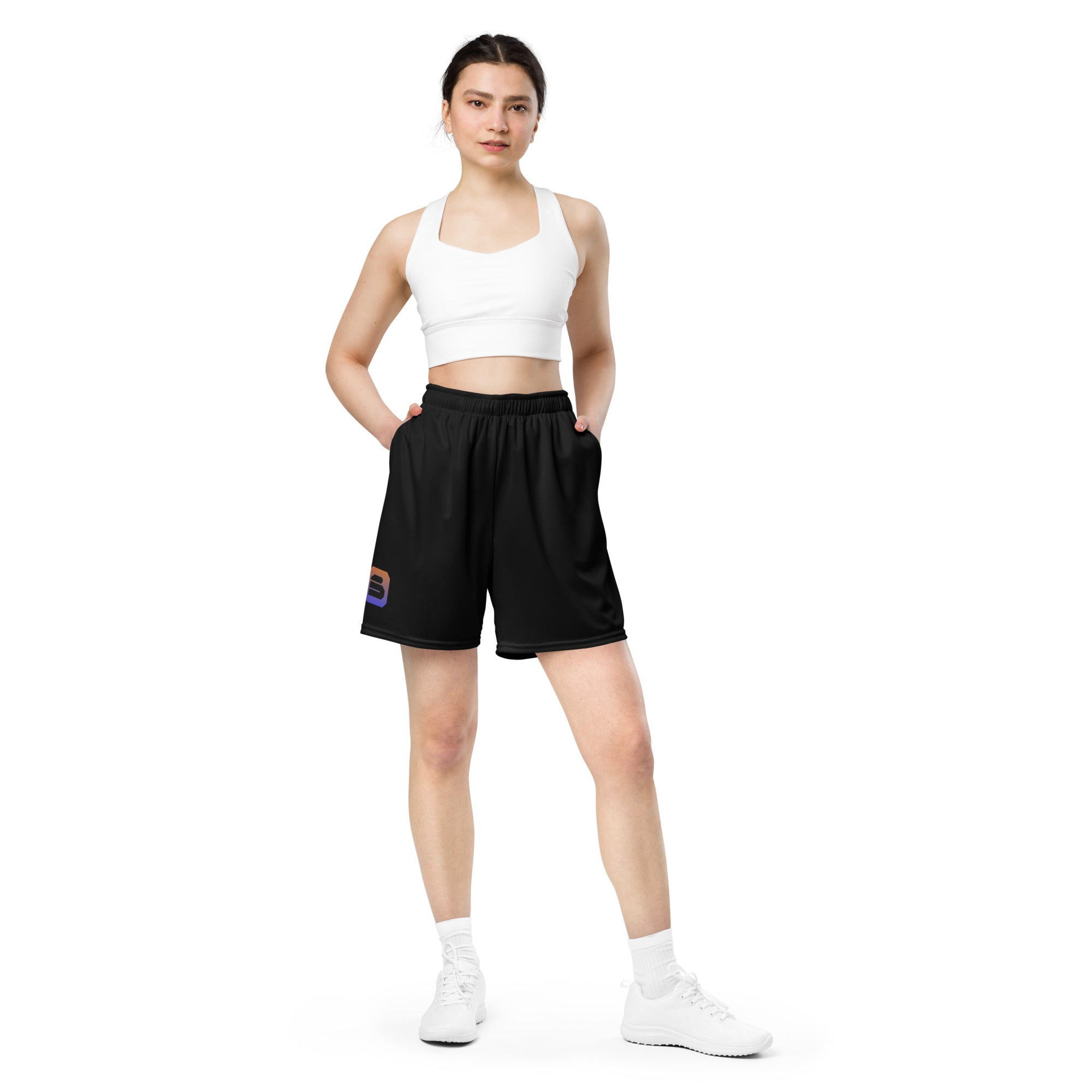 B Logo - Unisex Mesh Shorts (Black) – BetterStore